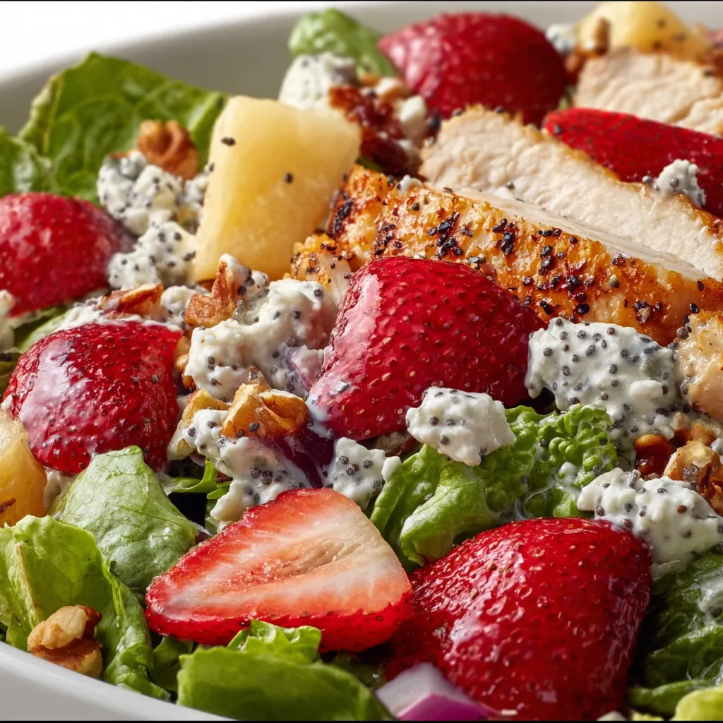 Panera Strawberry Poppyseed Salad Recipe | Fresh & Delicious Salad Ideas