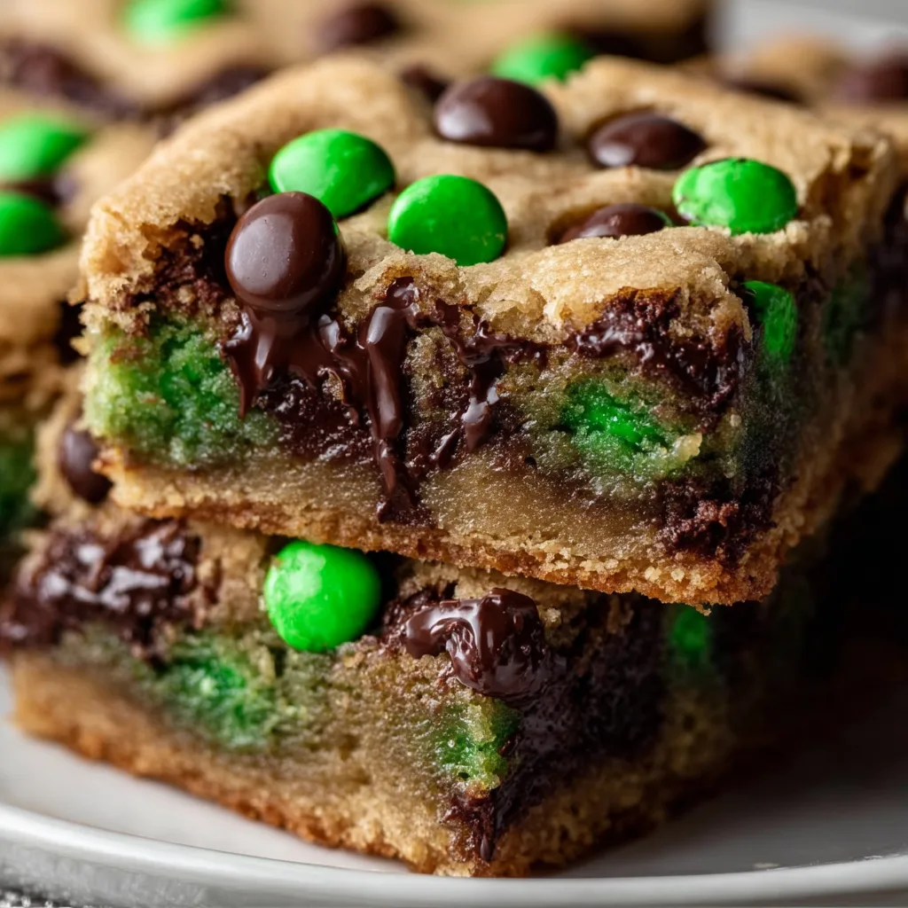 Delicious St. Patrick’s Day Chocolate Chip Cookie Bars Recipe | Festive & Easy Treats