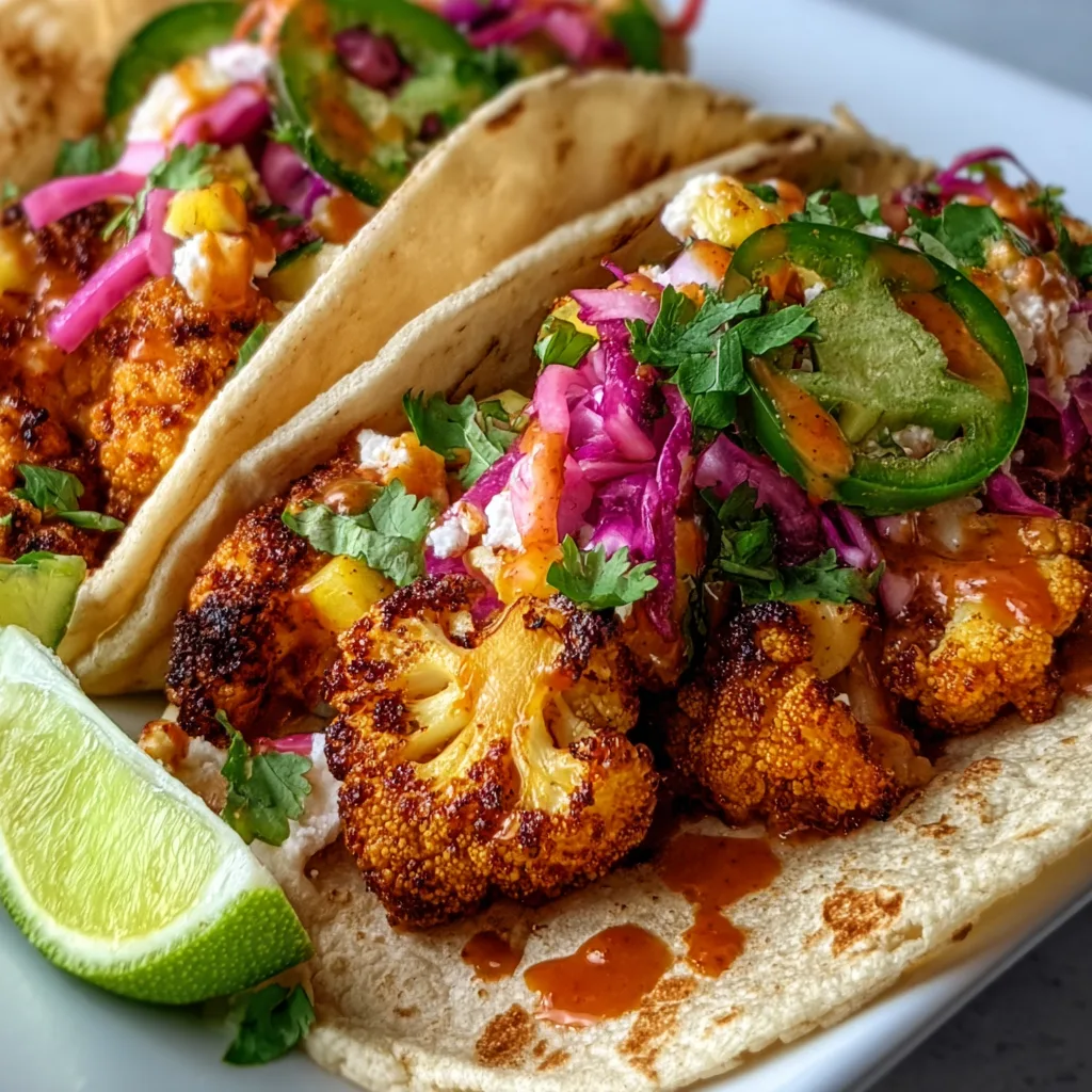 Delicious Vegan Smoky BBQ Cauliflower Tacos | Easy Plant-Based Recipe