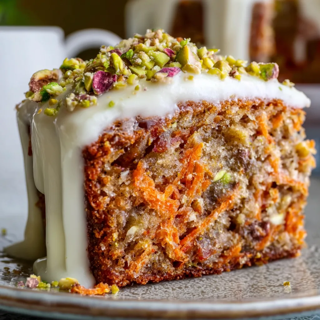 Light & Fresh Carrot Pistachio Spring Cake Recipe | Easy Seasonal Dessert