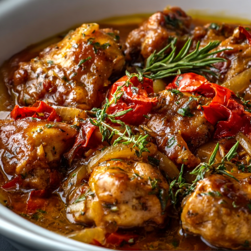 Easy Crock Pot Chicken Scarpariello Recipe | Slow Cooker Italian Dish