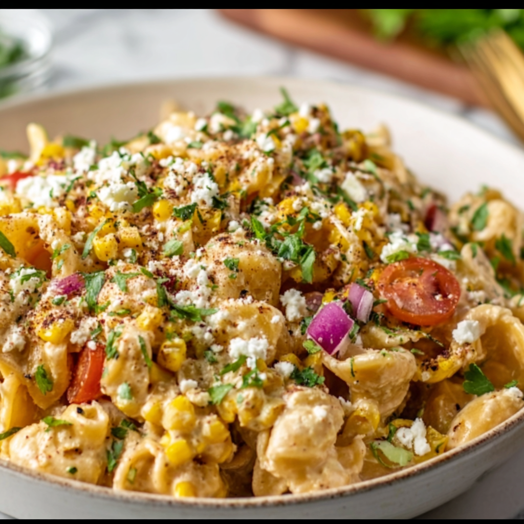 Mexican Street Corn Pasta Salad Recipe | Easy & Flavorful Summer Side Dish